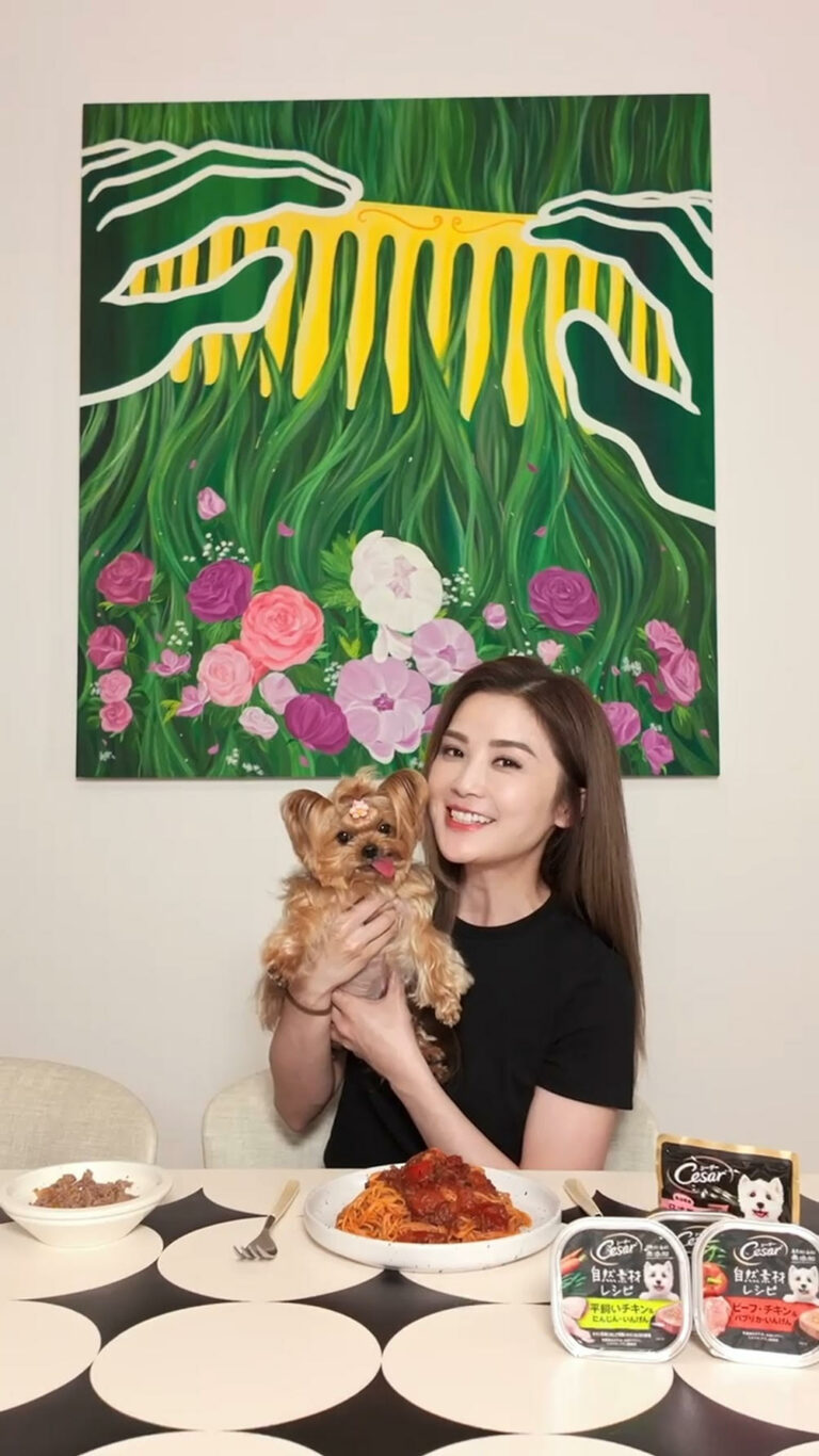 人氣女星蔡卓妍與8歲愛犬栗子首度拍攝影片