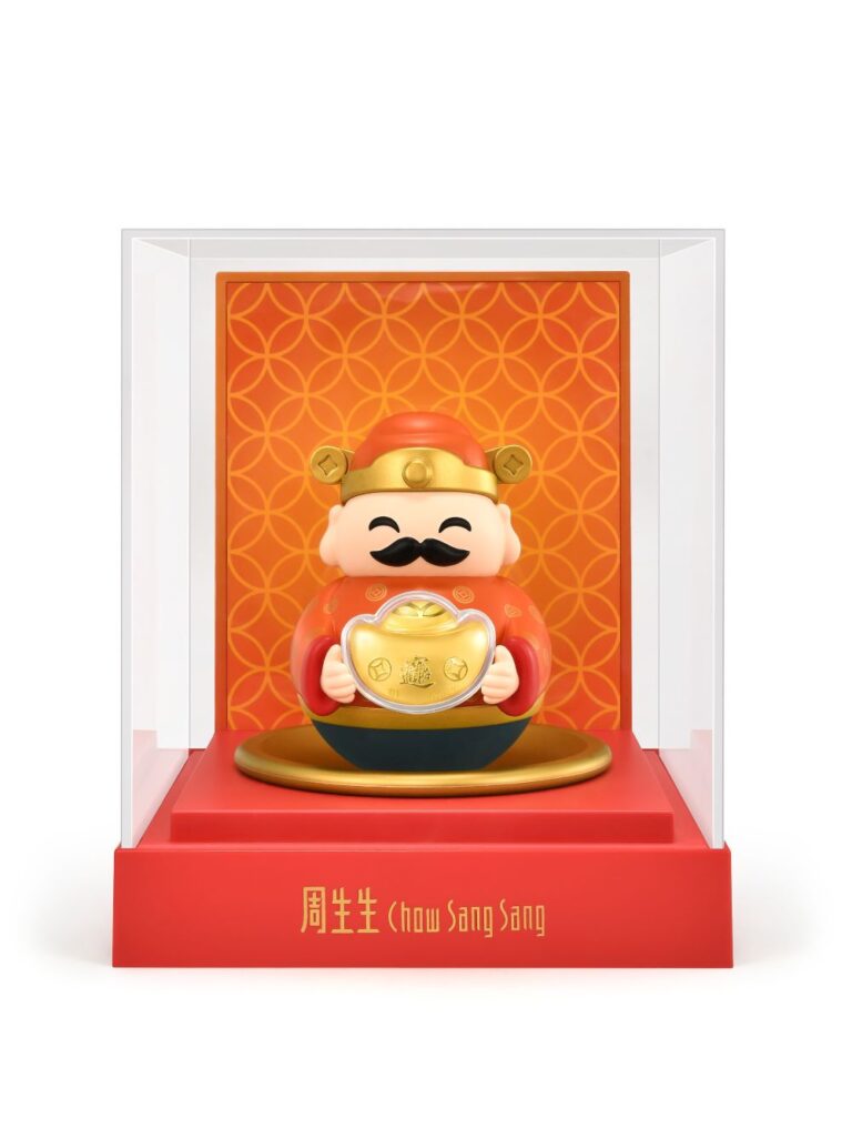 周生生新春賀歲首飾擺件喜迎蛇年 百變靈蛇、財神不倒翁、招財貓等吉祥圖案開運納福 推出型格蛇紋飾品及萌爆Sanrio Characters系列 周生生首次推出電子利是封 鼓勵客人以更環保方式送上新年祝福