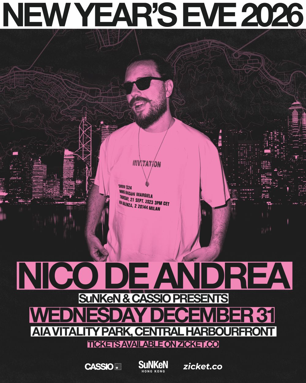 Cassio Social Club 聯乘 Sunken 呈獻除夕倒數 2026 派對